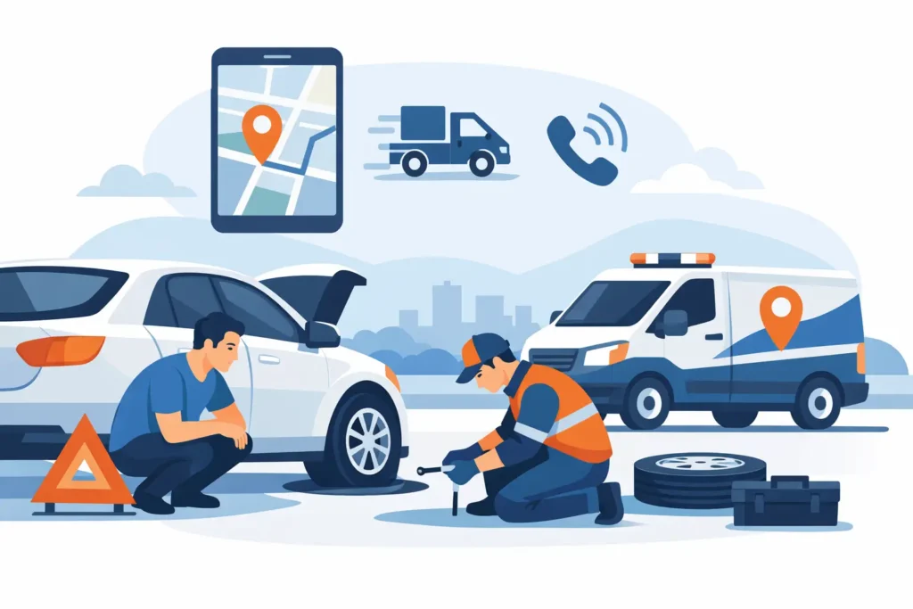 Flat Tire Assistance When You Need It Fast